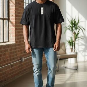 DKNY Oversized Black Tee